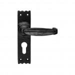 Carlisle Brass Slimline V Lever on Plate - Antique Black