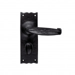 Carlisle Brass Traditional V Lever on Plate - Antique Black