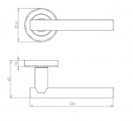 Carlisle Brass Eurospec Lever on Rose - Satin Chrome Plate