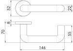 Carlisle Brass Eurospec Safety 22mm ø Lever on Sprung Round Rose