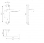 Carlisle Brass Eurospec Lever on Plate - Satin Anodised Aluminium