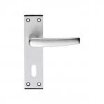 Carlisle Brass Eurospec Aluminium MIAL Lever on Lock Plate - Satin Anodised Aluminium