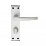 Carlisle Brass Eurospec Aluminium MIAL Lever on Lock Plate - Satin Anodised Aluminium