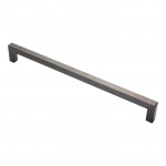 Carlisle Brass Eurospec Square Mitred Door Pull Handle 450mm c/c - Matt Black