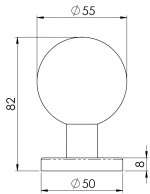 Carlisle Brass Eurospec Mortice Knob - Satin Stainless Steel