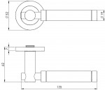 Carlisle Brass Eurospec Steelworx SWL Astoria Lever on Round Rose - Polished/Satin Stainless Steel