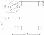 Carlisle Brass Eurospec Steelworx SWL Lucerna Lever on Round Rose - Polished/Satin Stainless Steel