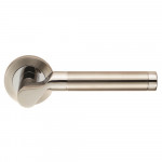 Carlisle Brass Eurospec Steelworx SWL Lucerna Lever on Round Rose - Polished/Satin Stainless Steel