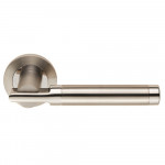 Carlisle Brass Eurospec Steelworx SWL Berna Lever on Round Rose - Polished/Satin Stainless Steel