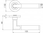 Carlisle Brass Eurospec Carbon Fibre Lever on Threaded Round Rose - Satin Stainless Steel