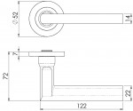 Carlisle Brass Eurospec Soho Designer Lever on Threaded Round Rose - Satin Stainless Steel