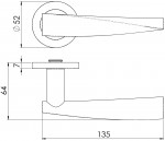 Carlisle Brass Eurospec Steelworx SWL Brema Lever on Round Rose - Satin Stainless Steel