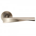 Carlisle Brass Eurospec Steelworx SWL Brema Lever on Round Rose - Satin Stainless Steel