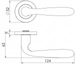 Carlisle Brass Eurospec Steelworx SWL Peninsula Lever on Round Rose - Satin Stainless Steel