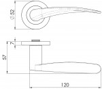 Carlisle Brass Eurospec Steelworx SWL Tirolo Lever on Round Rose - Satin Stainless Steel