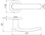 Carlisle Brass Eurospec Steelworx SWL Berlino Lever on Round Rose - Satin Stainless Steel