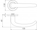 Carlisle Brass Eurospec Steelworx SWL Luenza Lever on Round Rose - Satin Stainless Steel