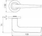 Carlisle Brass Eurospec Steelworx SWL Plaza Lever on Round Rose - Satin Stainless Steel