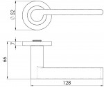 Carlisle Brass Eurospec Steelworx SWL Lubecca Lever on Round Rose  - Satin Stainless Steel