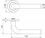 Carlisle Brass Eurospec Steelworx SWL Spira Lever on Round Rose - Satin Stainless Steel