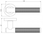 Carlisle Brass Manital Syntax Knurled Lever on Round Rose