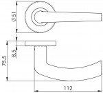 Carlisle Brass Serozzetta Dos Lever on Round Rose - Polished Chrome Plate