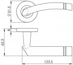 Carlisle Brass Serozzetta Cuarenta Lever on Round Rose