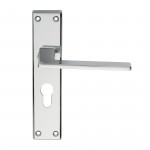 Carlisle Brass Serozzetta Zone Lever on Plate - Polished Chrome Plate