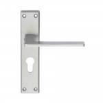 Carlisle Brass Serozzetta Zone Lever on Plate - Satin Chrome Plate