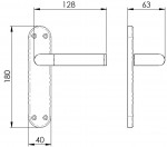 Carlisle Brass Serozzetta Scope Lever on Plate - Polished Chrome Plate