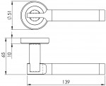 Carlisle Brass Serozzetta Azul Lever on Round Rose - Satin/Polished Chrome Plate