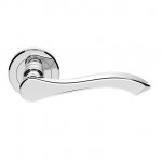 Carlisle Brass Serozzetta Style Lever on Round Rose - Polished Chrome Plate