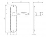 Carlisle Brass Serozzetta Lever on Plate - Satin Chrome Plate