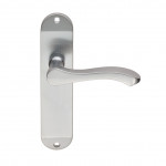 Carlisle Brass Serozzetta Lever on Plate - Satin Chrome Plate