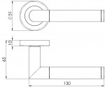 Carlisle Brass Serozzetta Trend Lever on Round Rose