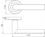 Carlisle Brass Serozzetta Edge Lever on Round Rose