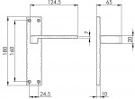 Carlisle Brass Serozzetta Equi Lever on Plate - Satin Chrome Plate