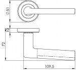 Carlisle Brass Serozzetta Dieci Lever on Round Rose