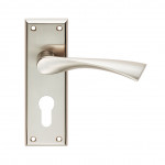 Carlisle Brass Serozzetta Venti Lever on Plate - Satin Nickel Plate