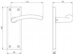 Carlisle Brass Serozzetta Trenta Lever on Plate - Satin Nickel Plate