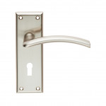 Carlisle Brass Serozzetta Trenta Lever on Plate - Satin Nickel Plate