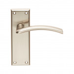 Carlisle Brass Serozzetta Trenta Lever on Plate - Satin Nickel Plate