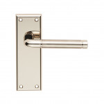 Carlisle Brass Serozzetta Quaranta Lever on Plate - Bright/Satin Nickel Plate