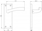 Carlisle Brass Serozzetta Cinquanta Lever on Plate - Satin Nickel Plate