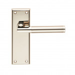 Carlisle Brass Serozzetta Sessanta Lever on Lock Plate - Bright/Satin Nickel Plate