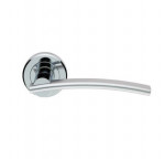 Carlisle Brass Serozzetta Cumulus Lever on Round Rose - Polished/Satin Chrome Plate