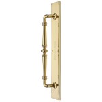 M Marcus Heritage Brass Door Pull Handle on Plate Avon Design 500mm length