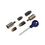 M Marcus Heritage Brass Sash Window Stop (pair) with key