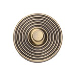 M Marcus Heritage Brass Reeded Bell Push