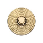 M Marcus Heritage Brass Reeded Bell Push